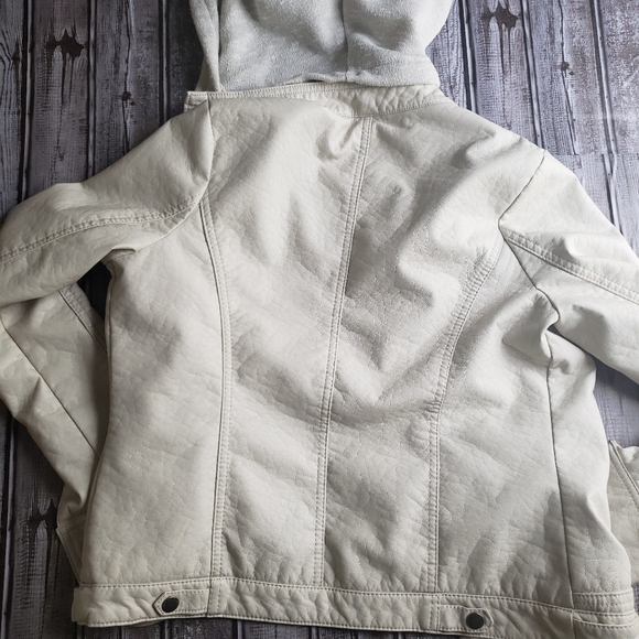 Jcpenny White Leather Jacket - Picture 6 of 7